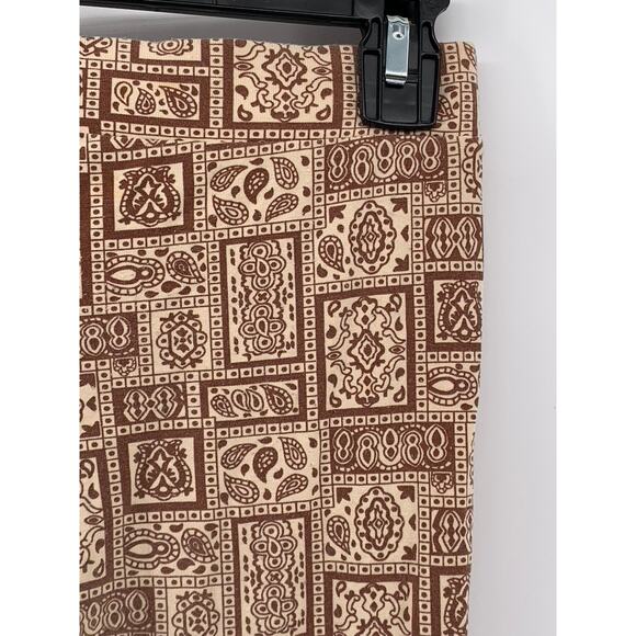 PALOMA WOOL Women's Brown Paisley Printed Straight Leg Pull-On Pant SZ S - Picture 4 of 10